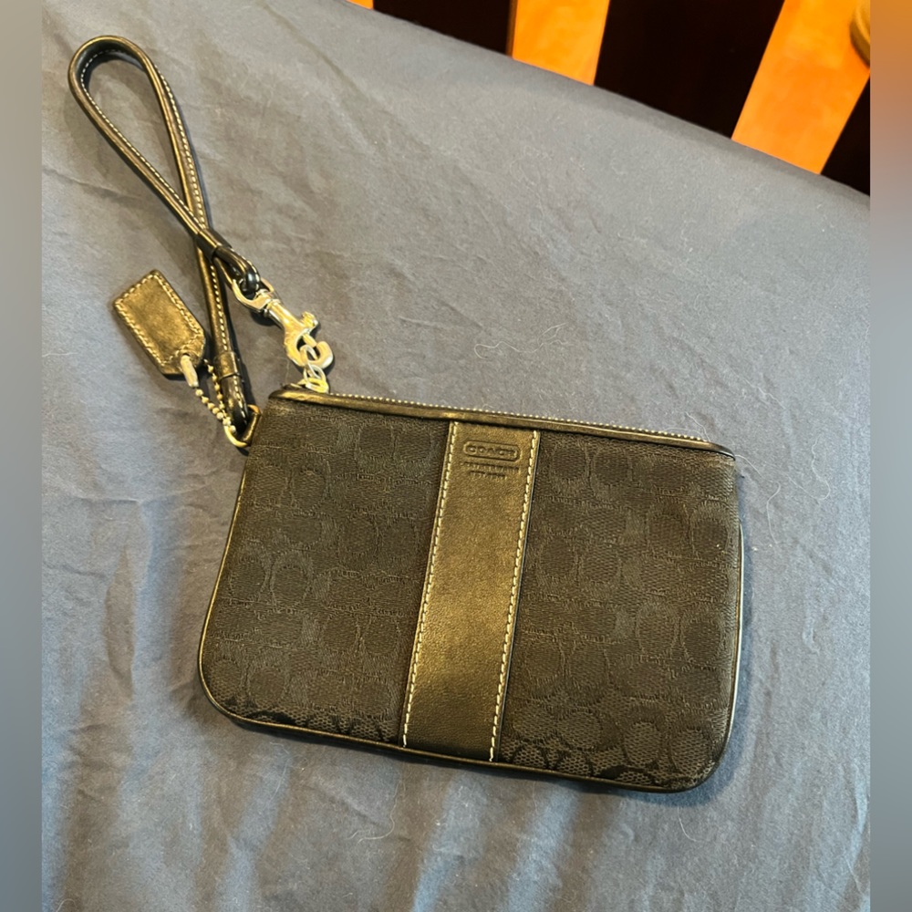 Black Coach Wristlet